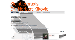 Desktop Screenshot of kleintierpraxis-kikovic.de